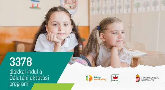 3378 diákkal indul az Iskola Alapítvány Délutáni oktatási programja